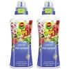 COMPO Concime per Gerani, Liquido, Per fioriture magnifiche e foglie robuste, 1 l (Confezione da 2)
