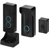 Miratic Kit Citofono Monofamiliare Citofono Senza Fili da Esterno Campanello Senza Fili da Esterno Colore Nero
