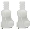 BBTUS 2PCS 1/4 3/8 5/16 Tubo di plastica in Linea Tubo Flessibile Barb connettore rapido, valvola di spegnimento Rapida scollegata in raccordi (2X 3/8 connettore Femmina)