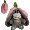 Hiemible Peluche Che Respiras, Peluche Asino Addormentato Per Alleviare ansia, Peluche Calmante Che Respiras, Compagni Di Sonno Con Luci Musicali E Respirazione Ritmic, Asinelli Di Peluche Realistici Bambini