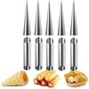 Lxing 10 pezzi Set di Stampi Cannoli Rotolo di cottura in acciaio inossidabile Coni di croissant per cannoli Stampo da cucina