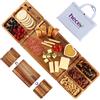 hecef 8 pezzi Set di Tagliere Aperitivo, include 1 Tagliere Grande, 2 Piccoli Vassoi per Antipasti, 4 Forchette da Dessert e 1 Borsa per il Trasporto per Natale e le Feste