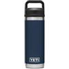YETI Rambler Bottle Chug, Vacuum Insulated Stainless Steel Bottle with Chug Cap, Navy, 18 oz (532 ml)