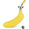 Cyrank Fiaschetta Tascabile con Imbuto, Fiaschetta da 5oz in Acciaio Inox a Forma di Banana Portatile Fiaschetta Whisky in Acciaio Ino Fiaschetta per Liquori Bottiglia tascabile per alcolici in acciaio inox