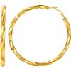 FindChic Cerchi Dorati da 80 mm Orecchini a Cerchio Intrecciati in Acciaio Inossidabile Placcato Oro Leggero Grandi Orecchini a Cerchio a Tubo Ipoallergenico