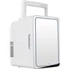 Generic Mini frigorifero Mini frigorifero Specchio di bellezza Auto Frigorifero domestico 12/24V Riscaldamento e raffreddamento Frigorifero compatto piccolo, con alimentazione CA/CC, casa e viaggio,