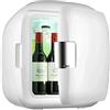 Generic Mini frigorifero Mini frigorifero da 9 litri più fresco e riscaldante, adatto per camera da letto e auto, piccolo frigorifero termoelettrico compatto portatile AC/DC (Colore: Bianco, Dimensi
