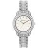 Ravel Plus - Orologio Gioiello da Donna con Cassa Rotonda da 32 mm e Pietre Preziose - Analogico Quarzo -RPJ001L - Argento