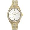 Ravel Plus - Orologio Gioiello da Donna con Cassa Rotonda da 34 mm e Pietre Preziose - Analogico Quarzo -RPJ005L - Oro