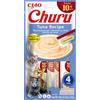 INABA Churu Senior Snack per Gatti Anziani con Tonno - 12 Pack (48 Stick x 14gr) - Cibo per Gatti Sopra i 10 Anni, con Omega 3, Taurina e Vitamina C & E, Snack Gatto Funzionale