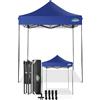 COBIZI Gazebo 2x2 Pieghevole Impermeabile senza Parete Laterale,Gazebo Esterno Resistente,Tende per Gazebo,Tendone Padiglione Pop Up per Feste Campeggio (2 per 2m Blu Scuro)
