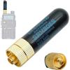 TECHZOCO Antenna a doppia banda, mini antenna walkie-talkie, SRH805S, guadagno: 2,15 dbi, connettore SMA-F, impedenza: 50 Ohm, lunghezza 5 cm, compatibile con BAOFENG UV-5R, UV-21 Pro, Quansheng