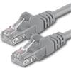 1aTTack.de 7684498 1x 15m Gray Cavo di rete Cat6 Cat 6 Ethernet LAN 1000 Mbit/s RJ45
