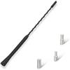 PASLDA Antenna Auto - Antenna Universale per autoradio - Antenna per Tetto Auto Autoradio di Ricambio con Filettatura M4 M5 M6 - Antenna Auto Corta 23CM