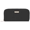 Travelon RFID blocco singolo zip portafoglio, Nero (Nero) - 43398-500