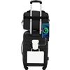 Wrangler Smart Luggage Set with Cup Holder, USB Port and Phone Holder, Black, 2 Piece Set
