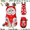 yumcute Abito Natalizio Per Cani, Maglione Natalizio Per Cani, Regali Di Natale Per Gatti, Costume Da Renna Da Babbo Natale Per Cani, Maglione Natalizio Per Gatti, Cappotto Con Cappuccio Per Animali