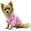 Ducomi Felpa Cappuccio Cane 100% Cotone - Cappotto Cane Taglia Piccola, Media e Grande, da Chihuahua, Bulldog Francese a Labrador, Pitbull, e Amstaff, Comodo Pullover Cani (Rosa, XL)