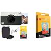 KODAK Pacchetto Base per Fotocamera istantanea Printomatic (Nero) + Carta Zink (20 Fogli) + Custodia Deluxe + Comoda Tracolla & ZINK - Carta fotografica, Formato 2x3, Confezione da 20 fogli