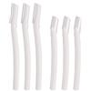 VENLADYS Set di 6 pezzi per dermaplaning, modellatore per sopracciglia e rimozione dei peli del viso, per donne/uomini, esfoliante color pesca, 2 misure + coperture protettive
