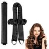 FIDWALL 2Pezzi Bigodini Morbidi per Dormire, Bigodino Lungo per Boccoli, Strumento per Lo Styling Fai-Da-Te, Tubo per Capelli Mossi, Boccoli Senza Calore per la Notte (Nero)