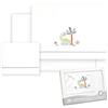 Interbaby - Lenzuola Baby Cotone - Auto/Mosè/Navicella - Dinosauro Palma - Set 3Pcs. Lenzuolo sotto + piano di lavoro + federa cuscino