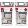 Rayher 3699000 Polvere di Ceramica Raysin 200, Polvere Di Gesso 1 Kg da Colare, Asciuga All'Aria, Inodore, per Uso Hobbistico e Progetti Creativi, Bianco (Confezione da 2)