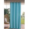 Linder Tenda da esterno idrorepellente - tessuto e tinto in Francia - Finitura occhielli a canna di fucile antiossidante - Colore blu mediterano - Dimensioni 140 x 265 cm - 100% polipropilene