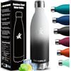 HoneyHolly Borraccia Termica, 18/8 Acciaio Inox Bottiglia Termica - 1000ML - Senza BPA Borraccia Palestra, Isolato Sottovuoto, Borracce Termiche, Antigoccia, Bottiglia Acqua Termos per Scuola, Sport, Campeggio