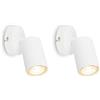 Briloner - Lampada da parete orientabile per interni, attacco GU10, max. 9 W, lampada da lettura, lampada da soggiorno, lampada da parete, lampada da cucina, lampada da corridoio, applique da parete
