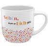 GRUSS & CO Tazza con scanalature Schön | Gres, 40 cl, multicolore | Regalo Amici | 48440