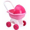 FANCY Passeggino Bambole Rosa - Carrozzina Giocattolo per Bambole 36 cm con Cappottina, Vassoio Portaoggetti, Senza BPA - Regalo per Bambine 3‑5 Anni