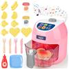deAO Friggitrice ad Aria per Bambini, Kit di Gioco di Cucina con Accessori Alimentari Sonori, Luminosi e Che Cambiano Colore-Set di Giocattoli da Cucina per Bambini e Bambine