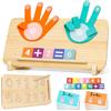 XIAPIA Giochi Educativo per l'apprendimento dei Numeri per Bambini 3 4 5 6 Anni, Giocattolo per Conteggio Matematico Montessori, Regalo per Bambini e Bambine in età Prescolare