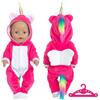 IKOPFLN 1 Pezzi Vestiti per bambole, vestiti bambole, vestiti bambole reborn, baby bor n bambola, vestiti per bambole reborn, Per New Born 35 CM-45 CM (14 Pollici-18 Pollici), Modello unicorno