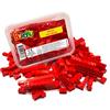 Buroku Red Set - Confezione da 165 mattoni da costruzione rossi. Varie misure. Bricks giocattolo compatibile con tutte le marche. Grandi pezzi
