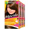 Garnier Movida Tinta Semi Permanente per Capelli Crema Shampoo Colorante Tono su Tono Colore 25 Castano Chiaro Senza Ammoniaca Evita Effetto Ricrescita Agisce in 15 Minuti - 3 Trattamenti
