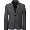 Mintgreen, Blazer per Bambini, Collo a V, Completo da Matrimonio Regular Fit, Taglie 7-14 Anni, blu navy, 9-10 Anni