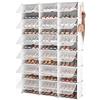 Vicye Scarpiera a 12 Ripiani per 72 Paia di Scarpe, Armadio Scarpiera Organizer con Porta Trasparente, Scaffale Portascarpe in Plastica per Ingresso, Camera da Letto, Corridoio (Bianca, 3 x 12)
