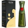 FLAIROSOL OLIVIA 200ml Spruzzatore di Olio in Vetro - Tecnologia a Spruzzo Continuo con Controllo delle Porzioni - Versatile per Cucinare, Insalate, Barbecue, Cotture al Forno, ecc. (Verde)