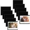 HIYQIN 10 Pezzi Cornici Magnetiche per Foto Instax Wide, per Polaroid Now/600/OneStep+ Espositore da Frigorifero 3,5x4,25 Adatto per Custodie Fotografiche Fujifilm Wide 400/300/EVO - Nero
