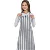 Encasa XO Encasa Homes Grembiule da Cucina Regolabile con Tasche e portasciugamani - 68x85 cm - Cotone Riciclato Ecologico, per la casa e Il Ristorante, Uomini e Donne, Cottura - Roma Stripes grigi