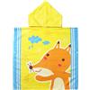 Rayson Asciugamano Bambini Bambino Microfibra Telo Bambini Poncho Bagno Asciugamano Mantello Spiaggia per Ragazze Ragazzi(Volpe)