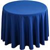 FANIVIN Tovaglia rotonda tinta unita Può essere utilizzato per casa/hotel/conferenza/occasioni di matrimonio Blu Reale diametro 240cm