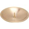 NKlaus Piastra per candele con spina Ø8cm ottone oro opaco Sottobicchiere per candele Portacandele 10565
