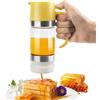 mumisuto Dispenser Per Miele, 315ml/10,65oz Dosatore Miele in Vetro, Contenitori per Miele con Rimovibile Coperchio Superiore e Inferiore, Design Antigoccia per Miele Sciroppo Caffè