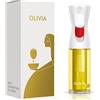 FLAIROSOL OLIVIA 130ml Spruzzatore di Olio in Vetro - Tecnologia a Spruzzo Continuo con Controllo delle Porzioni - Versatile per Cucinare, Insalate, Barbecue, Cotture al Forno, ecc. (Logo Bianco)