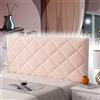 mlhk Rivestimento Imbottito Testiera Letto Una Piazza E Mezza Copertura per Testiera Schienale Cuscino Spalliera per Letto Divano all-Inclusive Coperchio Testata Letto,pink-100cm