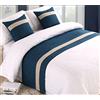 GZQIAWY Copriletto Singolo Queen King Asciugamano Decorazioni Per La Casa Dell'hotel,beige Blu,Fodera Per Cuscino Da 45 cm + Cuscino (1 Set)