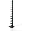 ZStyle BBB ITALIA Libreria SAPIENS a Colonna Verticale In Metallo, Scaffale Autoportante Con Ripiani In Acciaio (202 cm, Black)